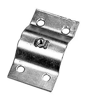 Kerbl Rohrhalteplatte 22210 aus verzinktem Metall mit Bohrungen