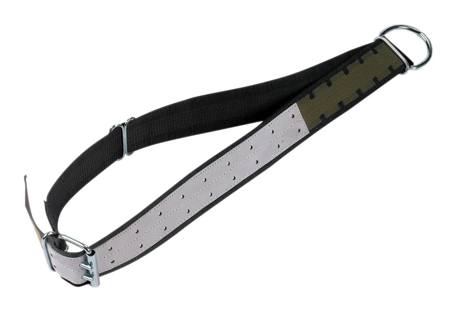Kerbl Rinderhalsband 170 cm, 7 cm breit, mit Lederteil, Ovalglied und D-Ring