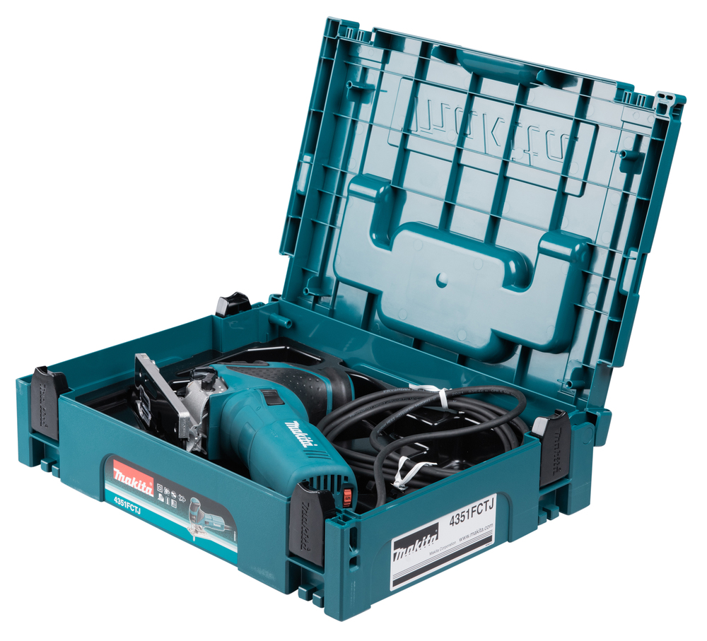 Makita 4351FCTJ – 720-Watt-Pendelhubstichsäge mit LED-Licht und werkzeuglosem Sägeblattwechsel