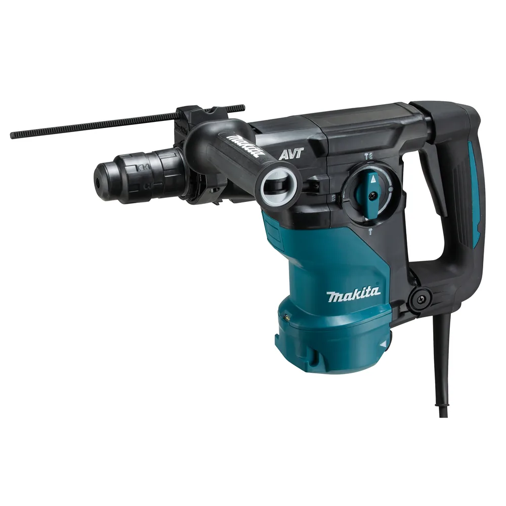 Makita Kombihammer HR3012FCJ in Türkis-Schwarz mit AVT und Zusatzgriff