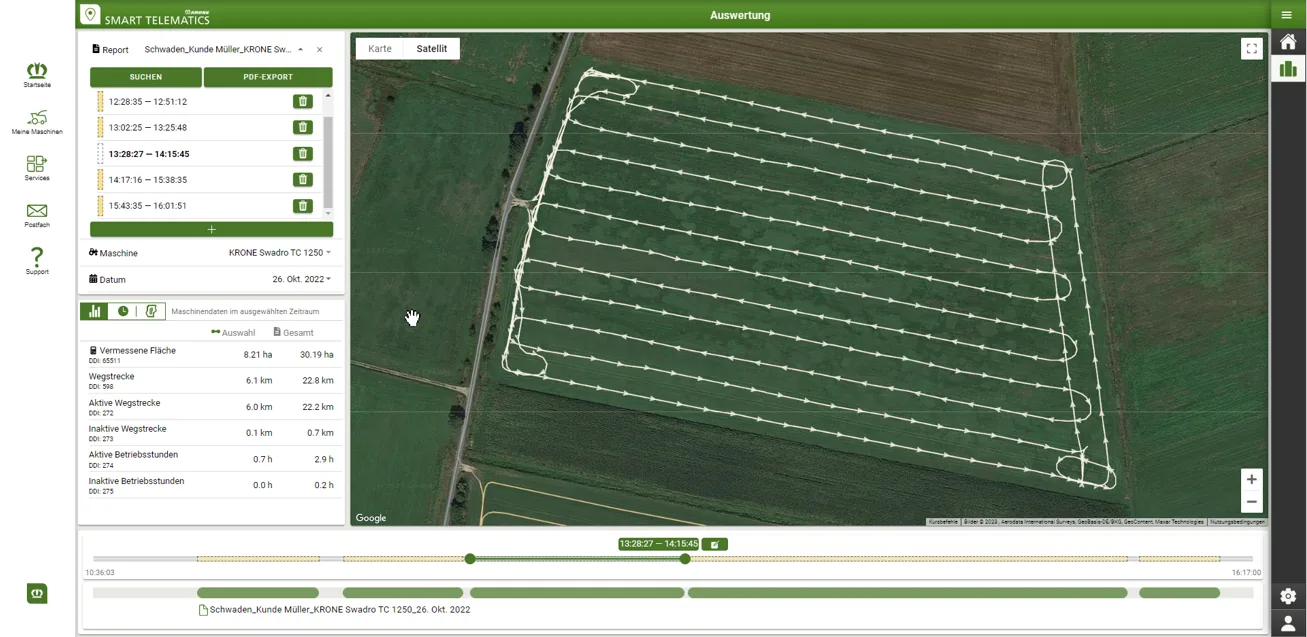 Krone SmartConnect Solar zur Maschinenpark-Vernetzung, weitere Ansicht
