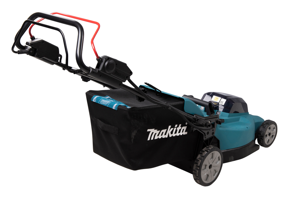 Makita DLM481Z Akku-Rasenmäher – Leistungsstark und leise für mittelgroße Rasenflächen