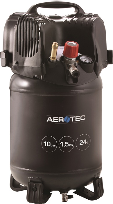 Aerotec Kompressor 200-24 ECO | 24 Liter Kessel, 10 bar, ölfrei | 25111801