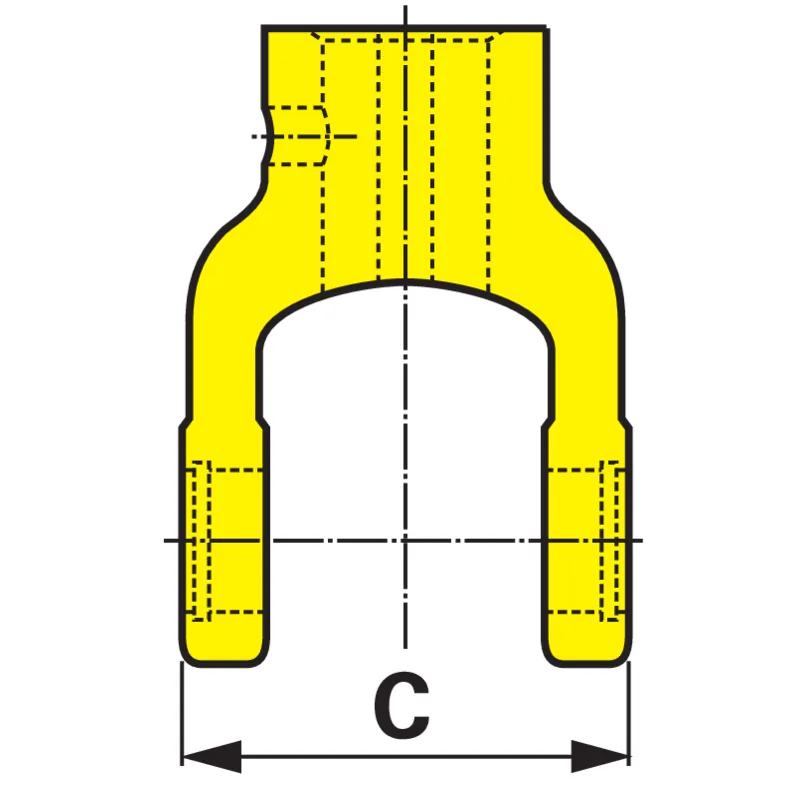 Außengabel der BENZI Gelenkwelle AW21 760 mm als Detailansicht