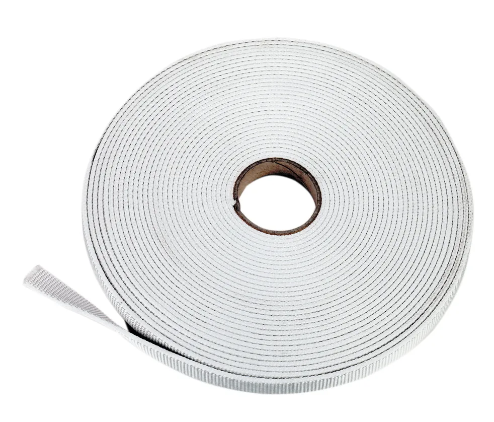 Kerbl Tieranbindegurt in Weiß, 25 mm breit auf der 10-m-Rolle