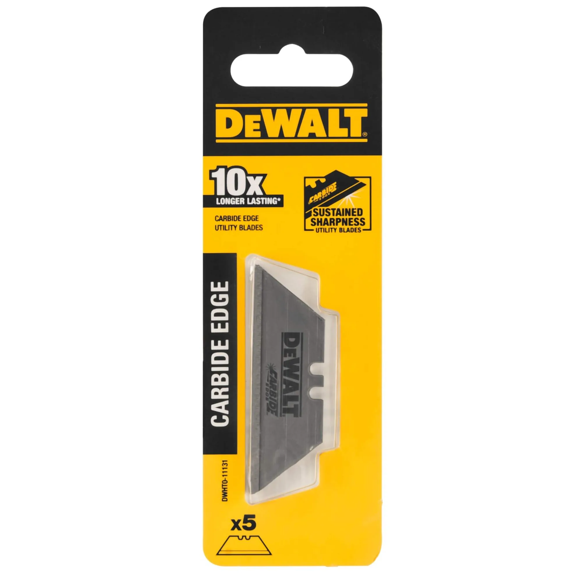 DeWalt DWHT0-11131 Hartmetall-Ersatzklingen, Verpackung (5 Stück, Carbide Edge)