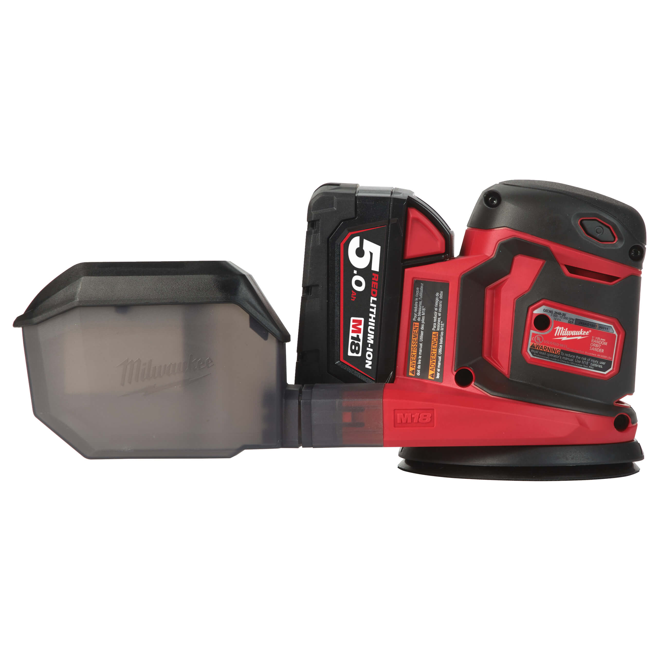 Milwaukee M18 BOS125 Akku-Exzenterschleifer – 18V, 125 mm, ohne Akku/Ladegerät