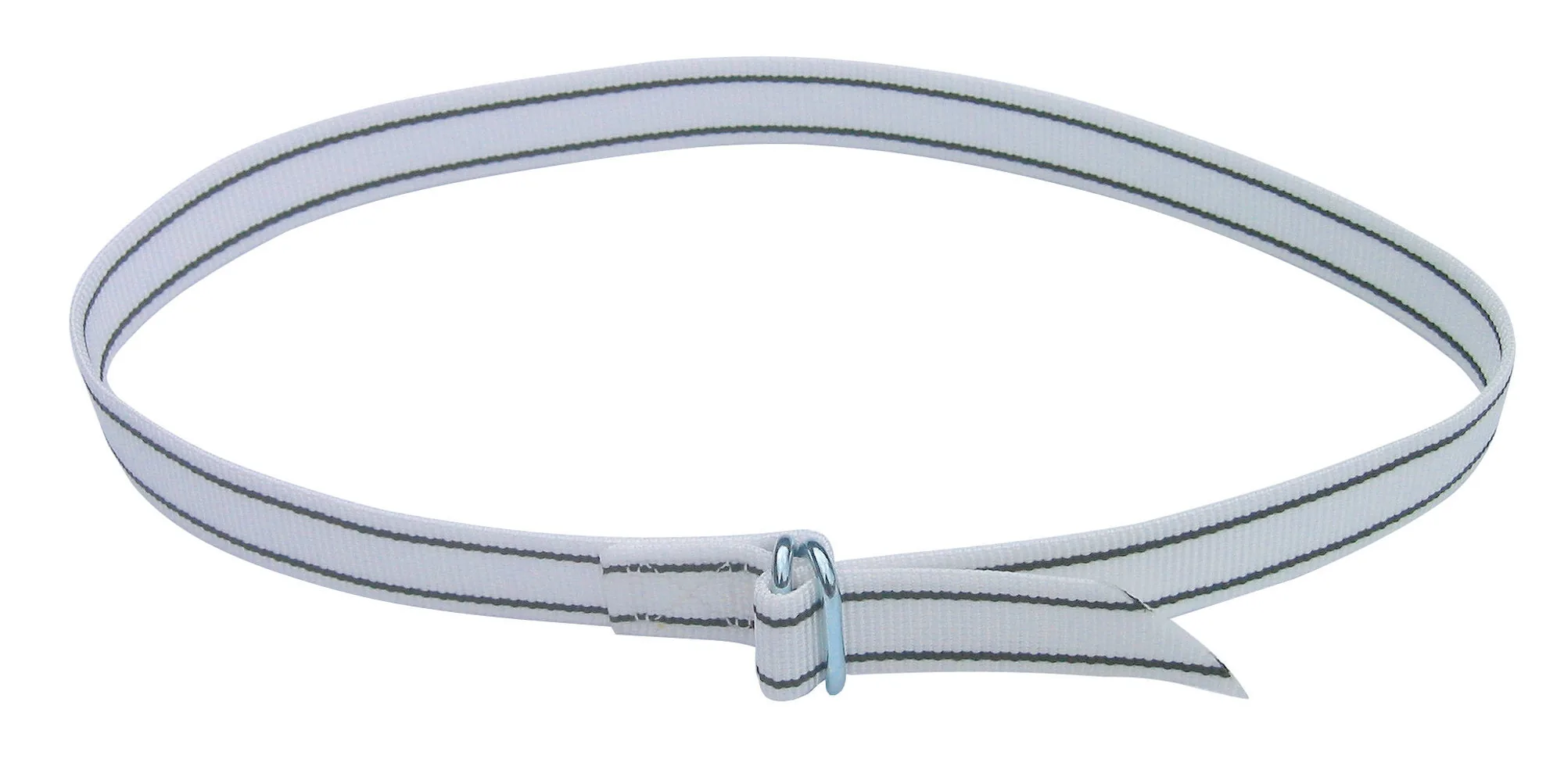 Kerbl Halsmarkierungsband 40 mm in Weiß-Schwarz, gewebt mit Knotenverschluss, 130 cm