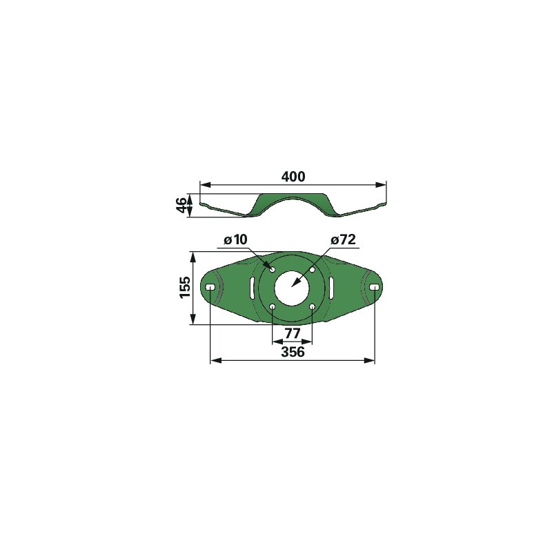 Krone Original Messerträger 200361690 356mm – Hochwertiger Ersatz für Scheibenmähwerke Krone Original Messerträger 200361690 356mm – Hochwertiger Ersatz für Scheibenmähwerke