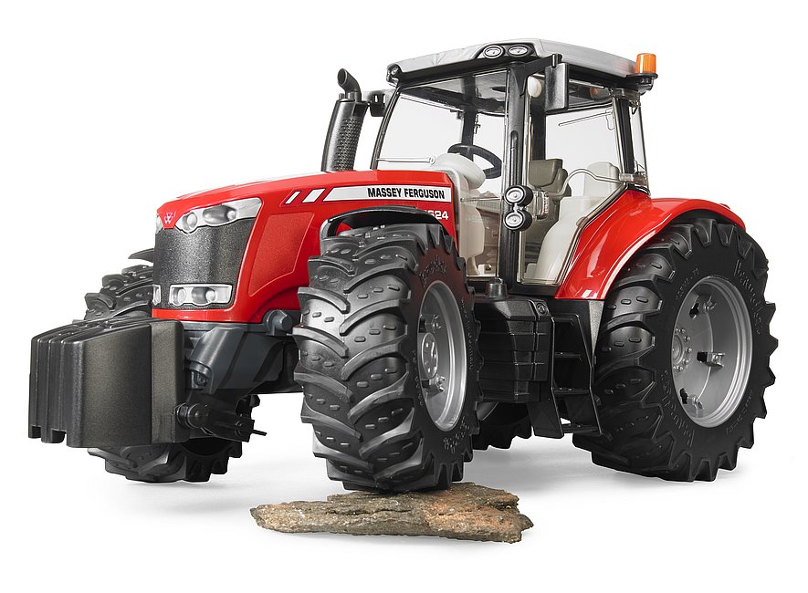 BRUDER Massey Ferguson 7624 Traktor – Robustes und realistisches Spielzeug für Kinder ab 3 Jahren