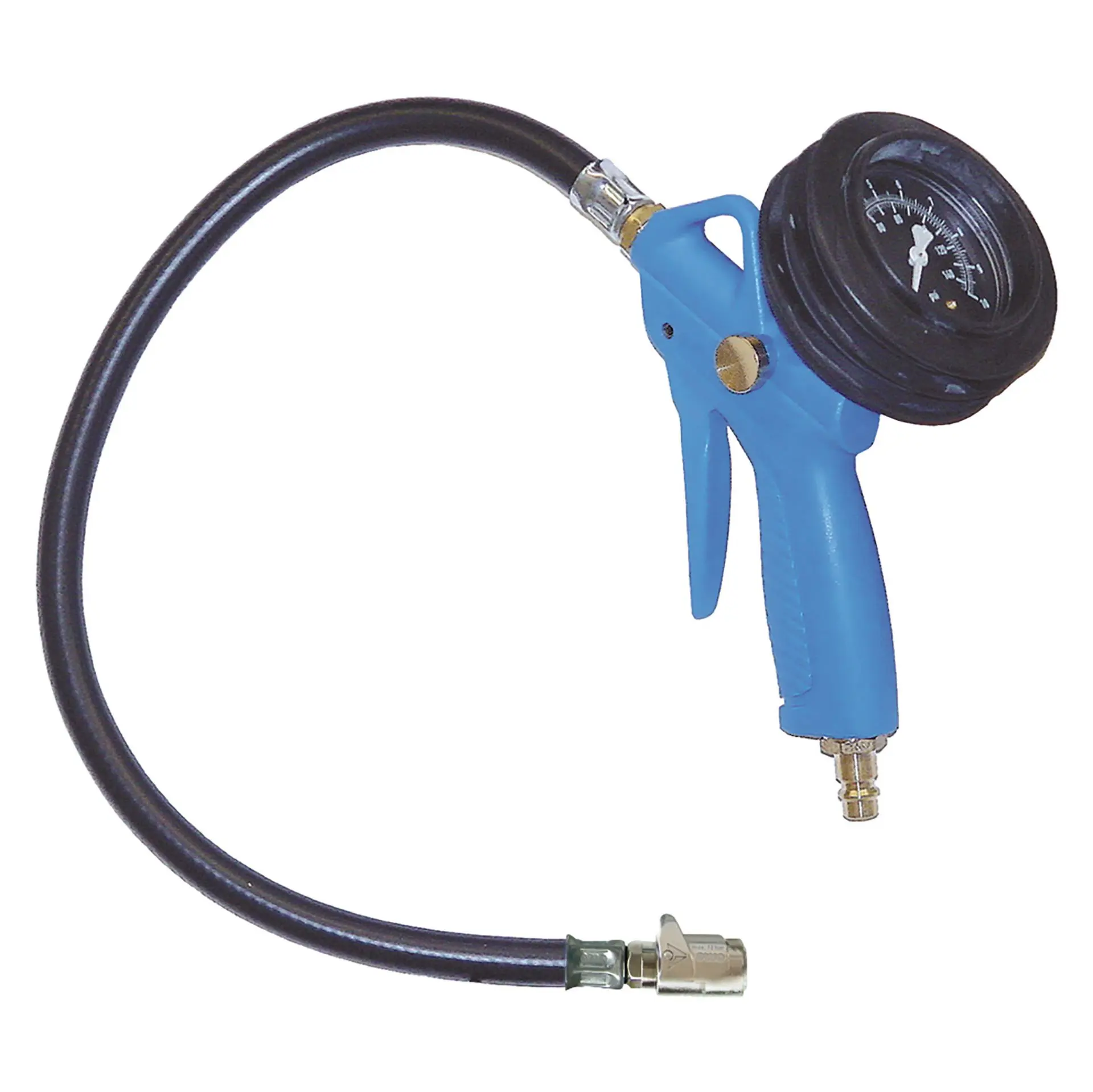 ewo Handreifenfüllmesser pneulight 471.224 in Blau mit Manometer und Quick-Stecker