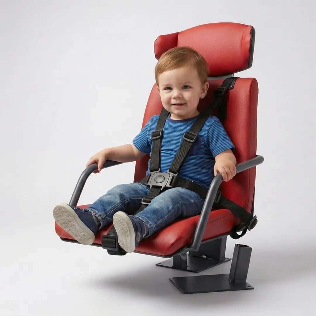 HEMA Bambino Kindersitz für Traktoren – Sicherer Mitfahrspaß für Kinder bis 40 kg inkl. Kopfstütze