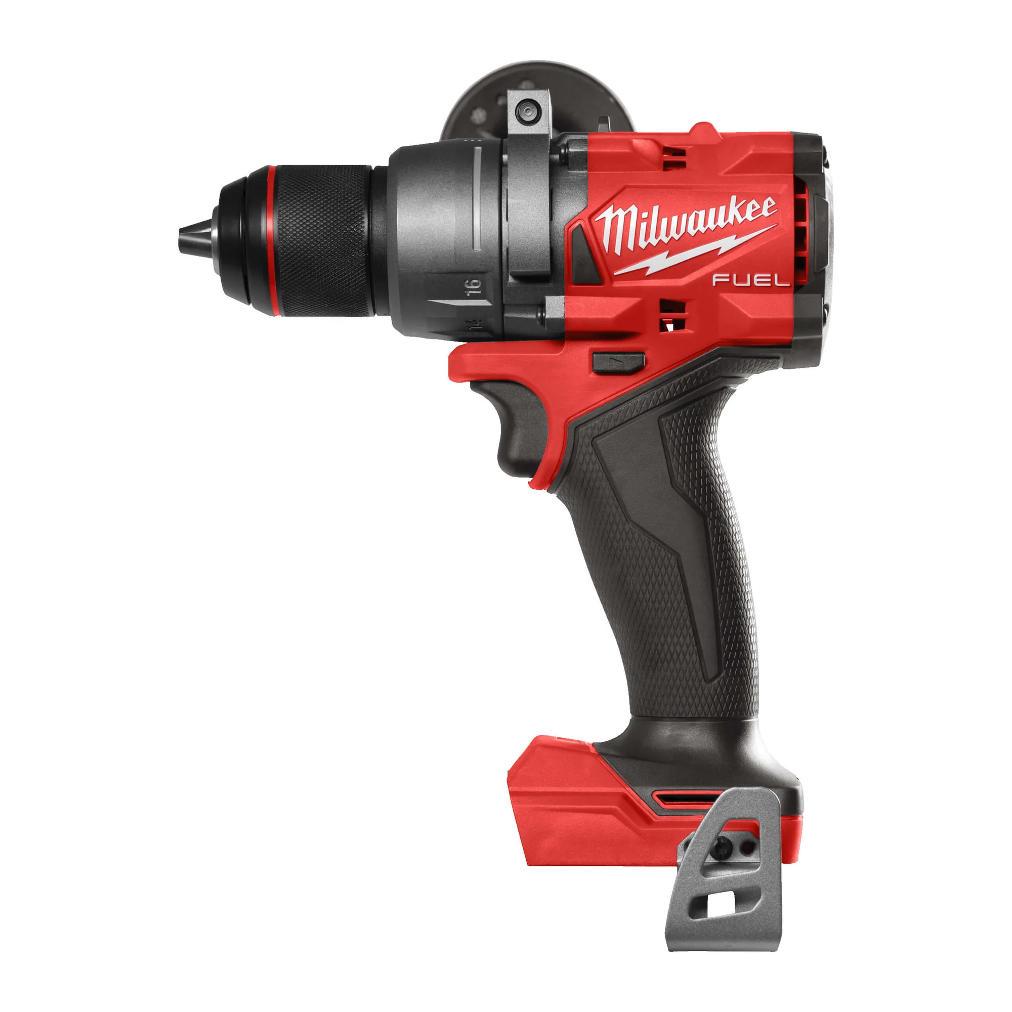 Milwaukee M18 FUEL FPD3 Akku-Schlagbohrschrauber in Rot-Schwarz, Seitenansicht