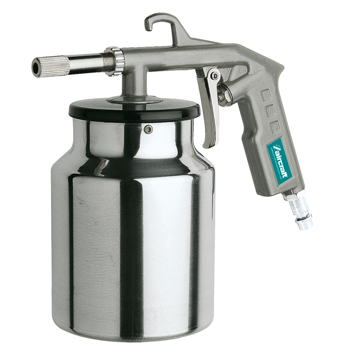 Aircraft 2103100 Sandstrahlpistole SPB – 1 Liter Saugbecher | Für Rost- & Lackentfernung | Profi-Druckluftwerkzeug