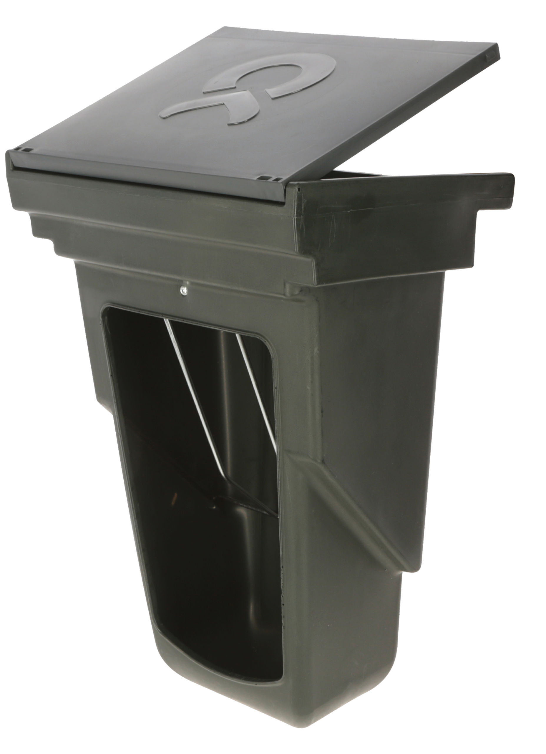 Kerbl Kombi-Futterbox klein für Kälberhüttenumzäunung - 11,5 l,ideal für Einzelkälberhütten,kombinierbar mit Rauh- und Kraftfutter