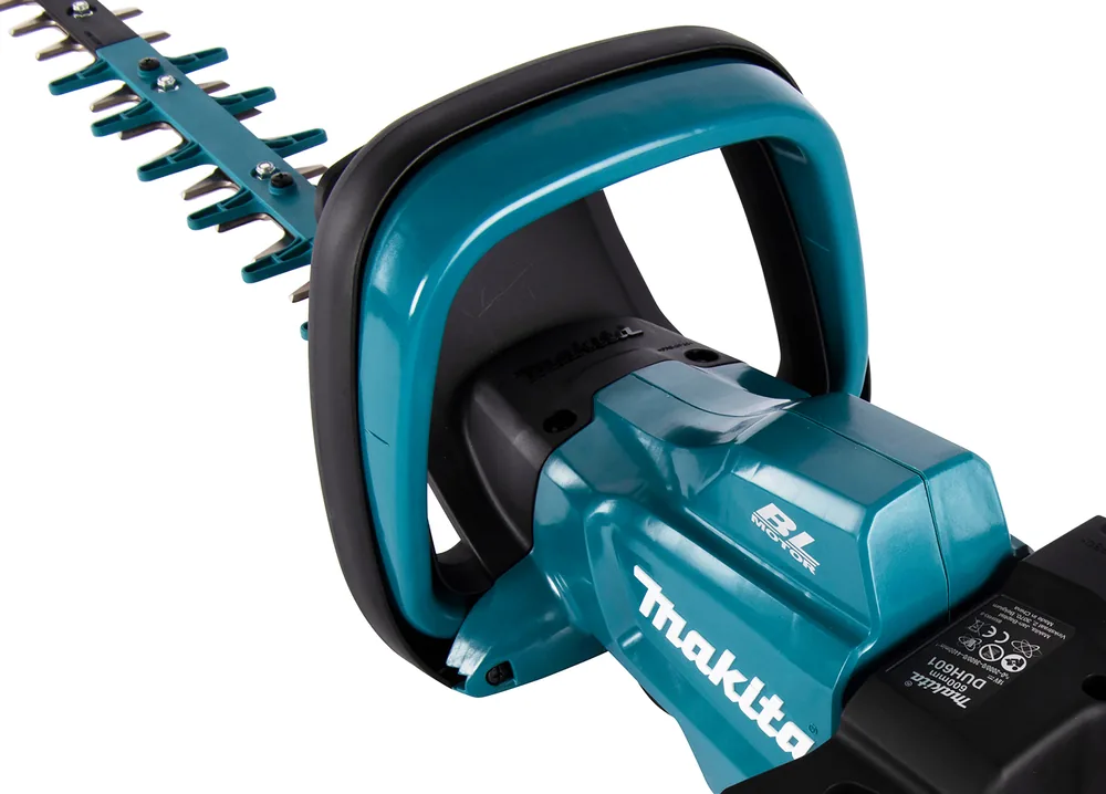 Front- und Bügelgriff der Makita DUH601Z Akku-Heckenschere mit bürstenlosem Motor