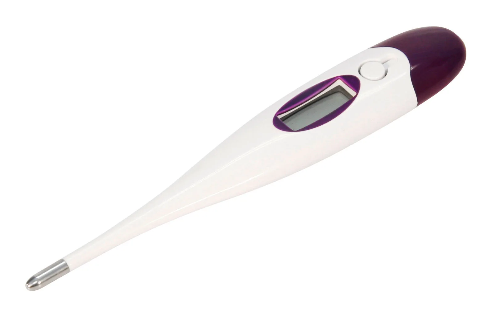 Kerbl wasserfestes Fieberthermometer in Lila-Weiß mit Digitalanzeige