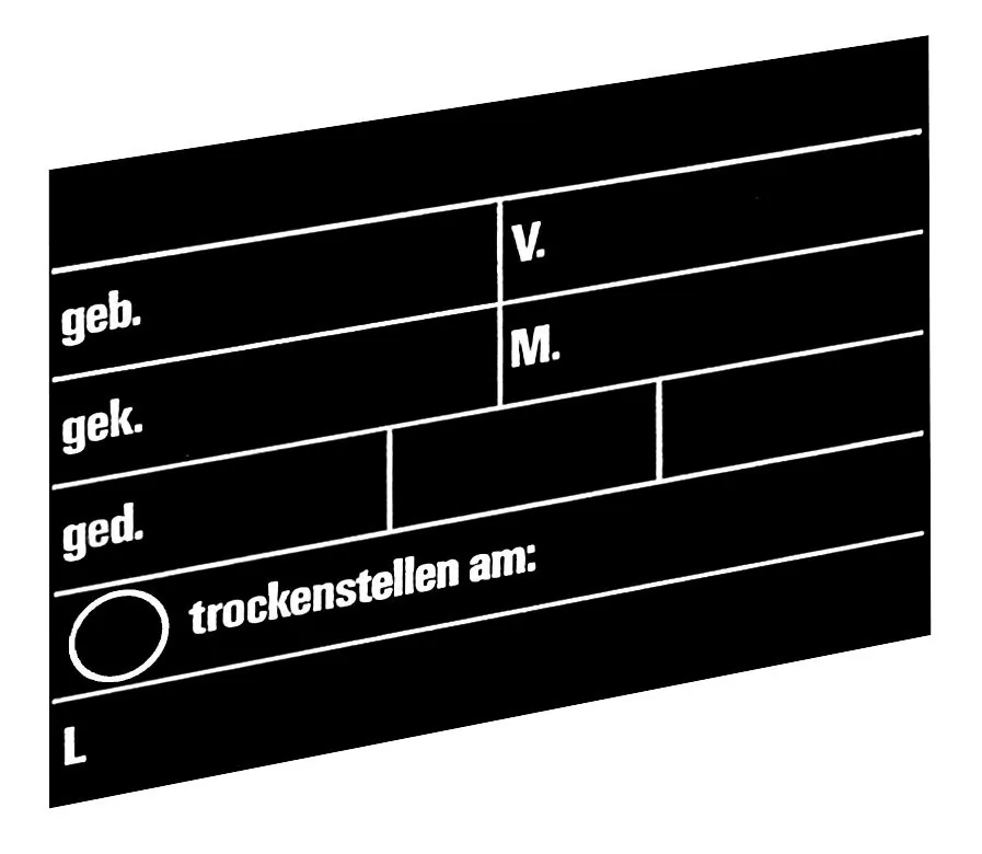Kerbl Stalltafel Groß 40 x 30 cm in Schwarz mit beschriftbaren Feldern