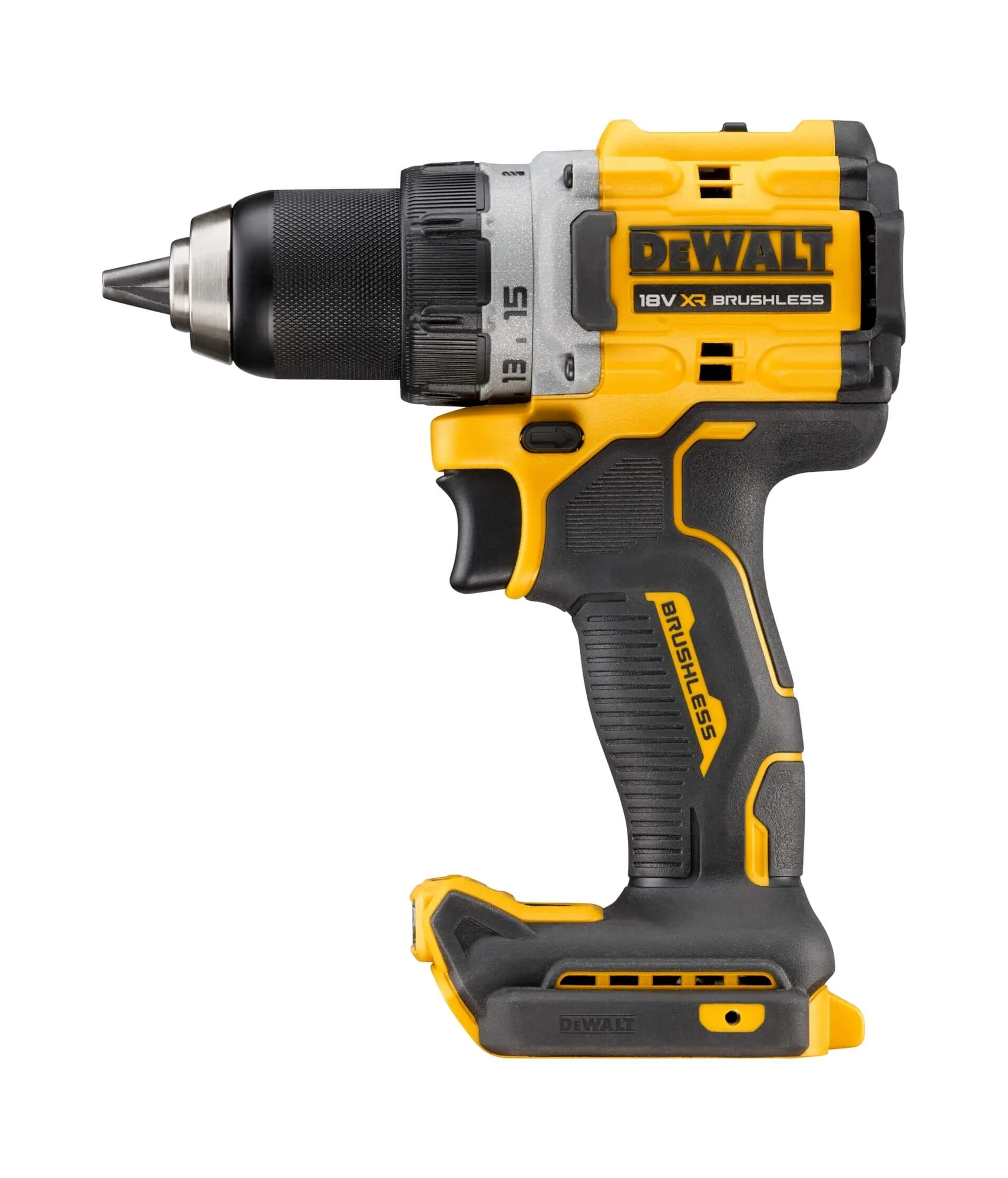 DeWalt DCD800NT 18V XR Akku-Bohrschrauber ohne Akku, Seitenansicht