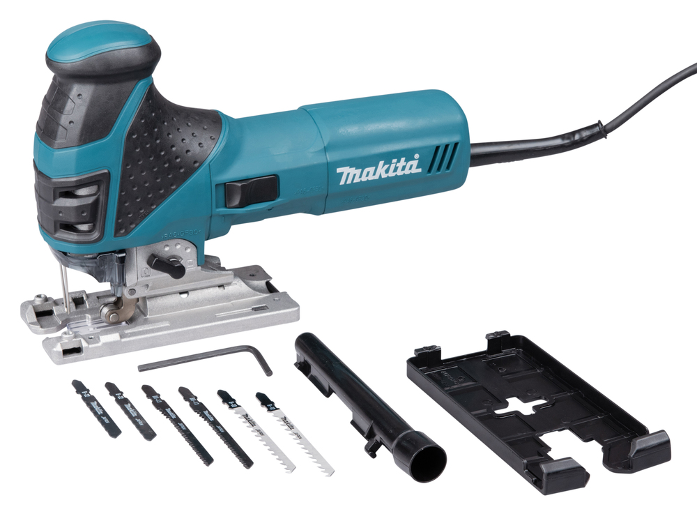 Makita 4351FCTJ – 720-Watt-Pendelhubstichsäge mit LED-Licht und werkzeuglosem Sägeblattwechsel