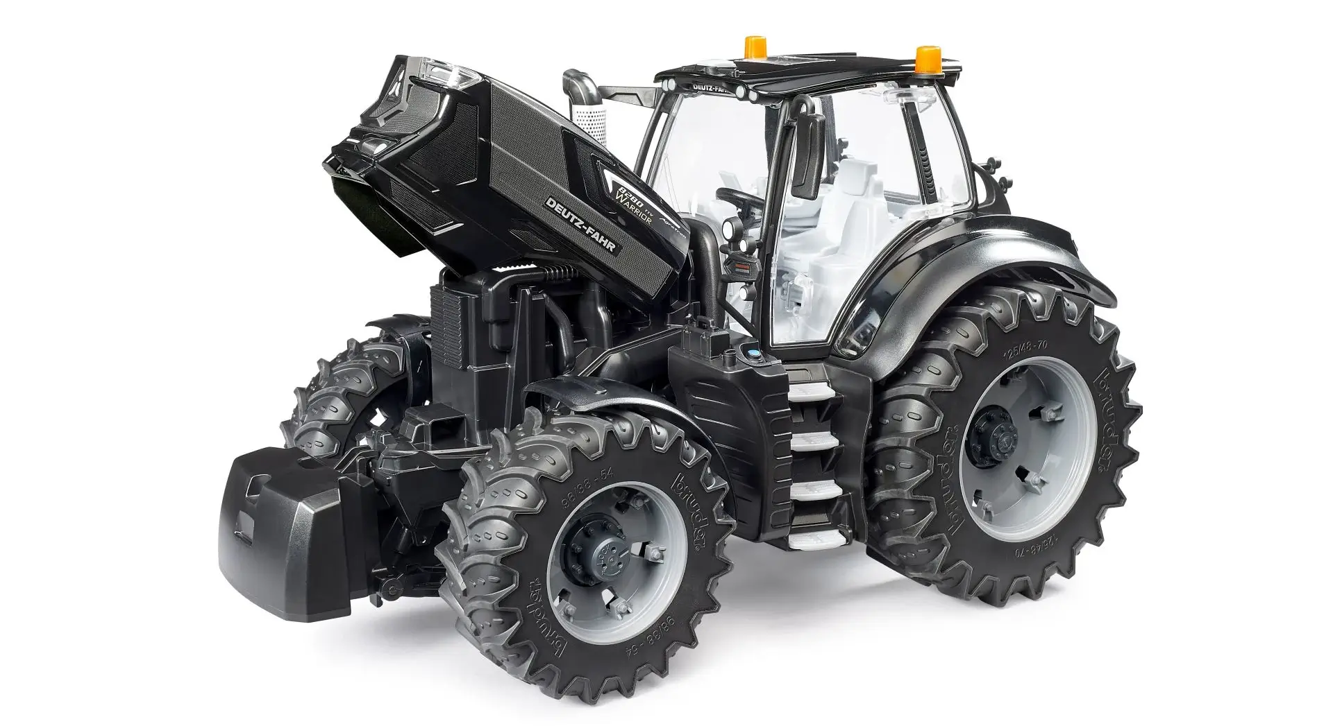 BRUDER DEUTZ-FAHR 8280 TTV Warrior Spielzeugtraktor mit aufklappbarer Motorhaube