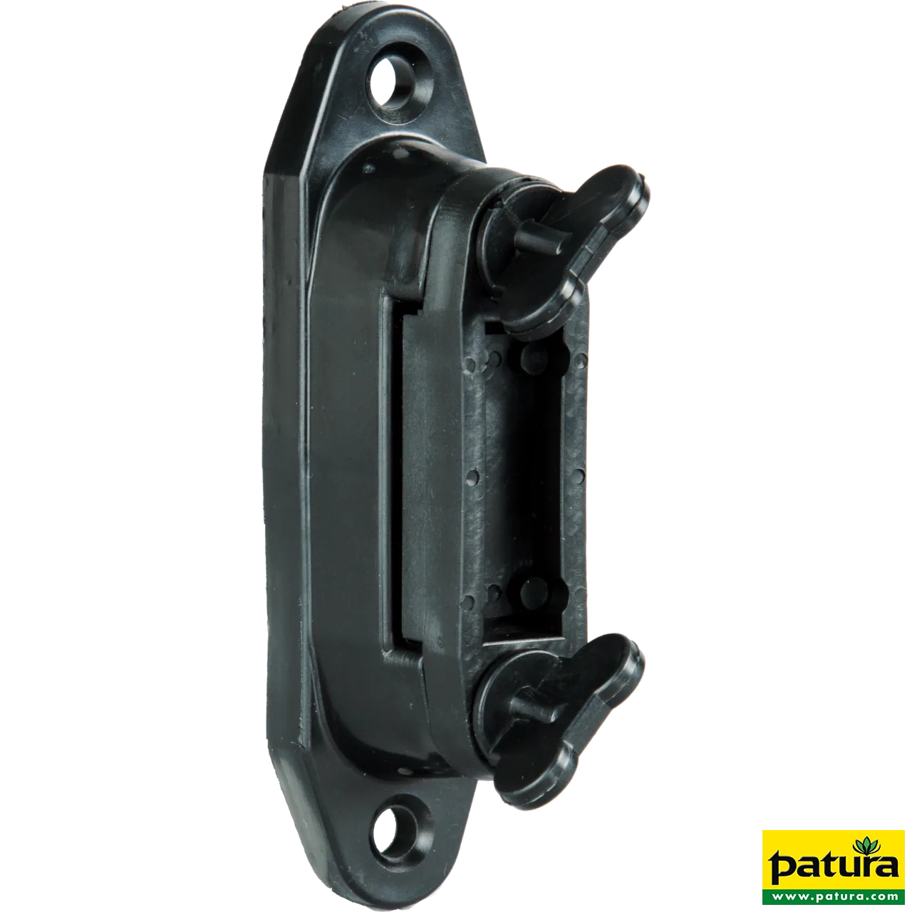 Patura Breitband-Klemmisolator in Schwarz für Bänder bis 40 mm, 3er-Pack