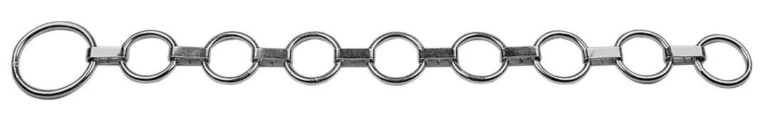 Kerbl Flachglieder-Halsband 129 für Kühe, verzinkte Metallkette mit Ringen