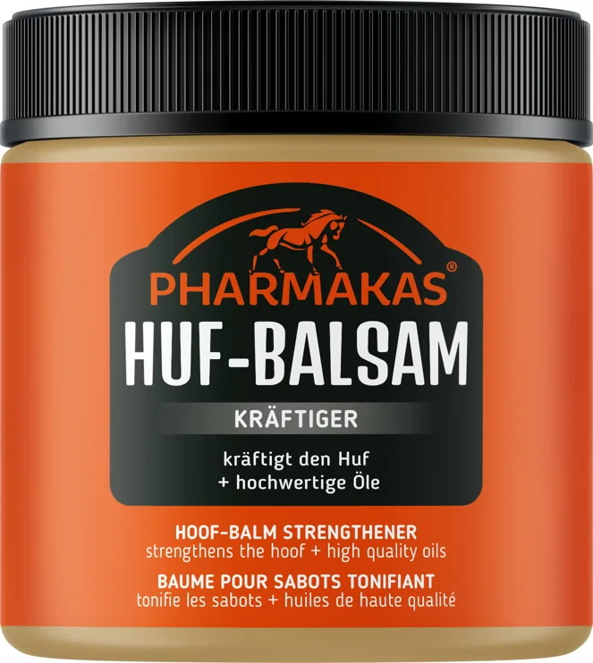 Pharmakas Huf-Balsam Kräftiger in der orangefarbenen Dose