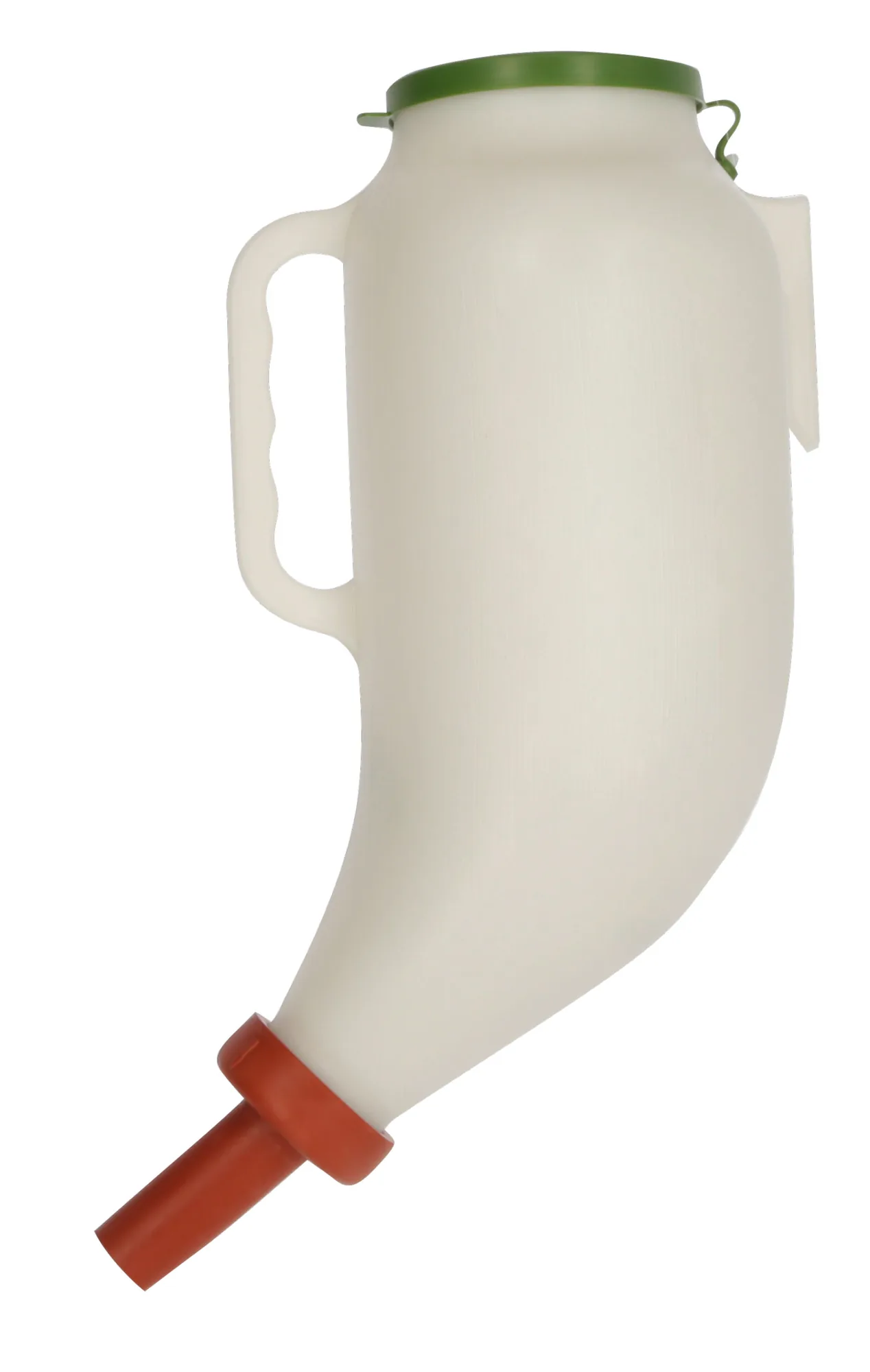 Kerbl Trockenfutterflasche 4 Liter mit Griff und Sauger für die Kälberaufzucht
