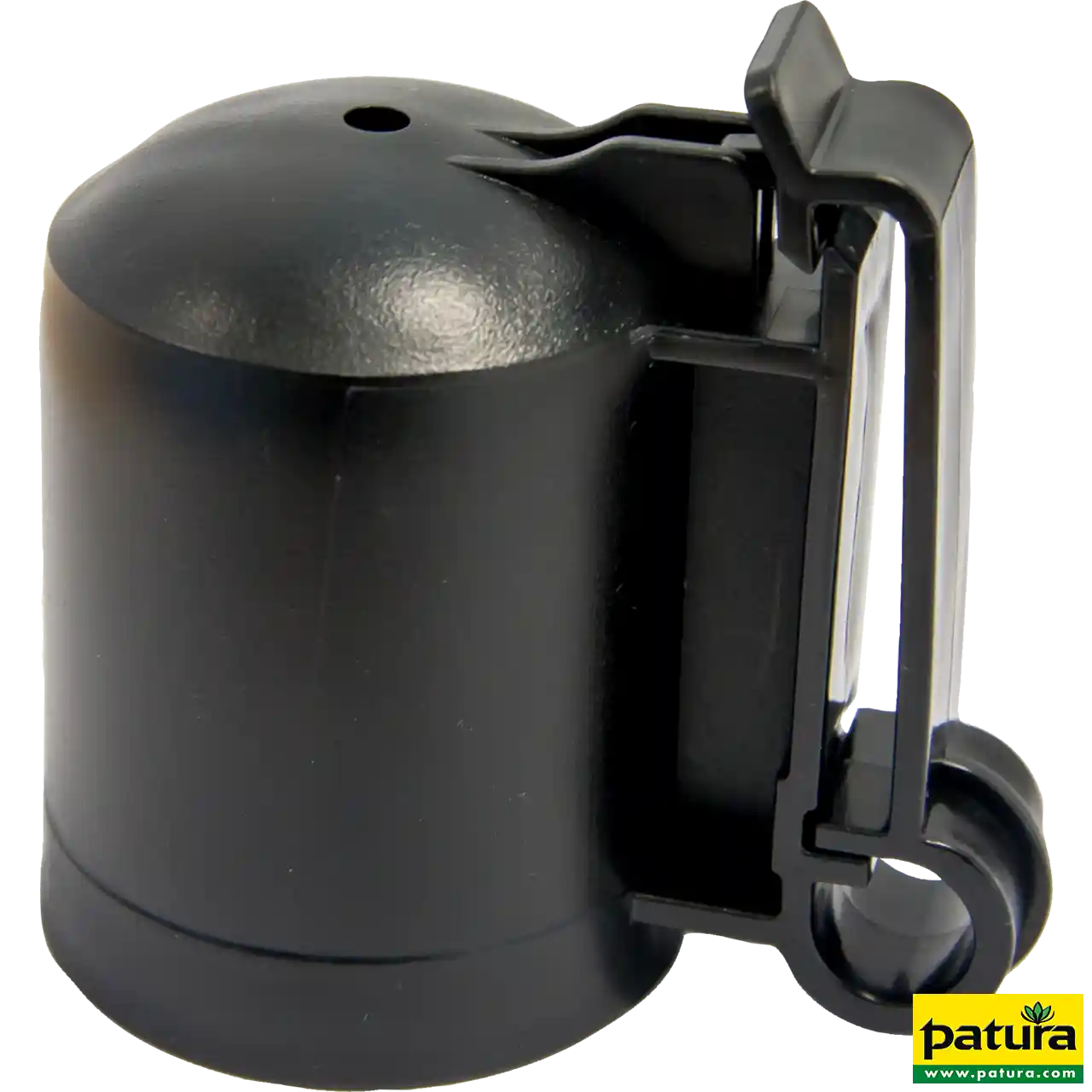 Patura Kappen-Isolator für T-Pfosten in Schwarz, Bandschutz bis 40 mm
