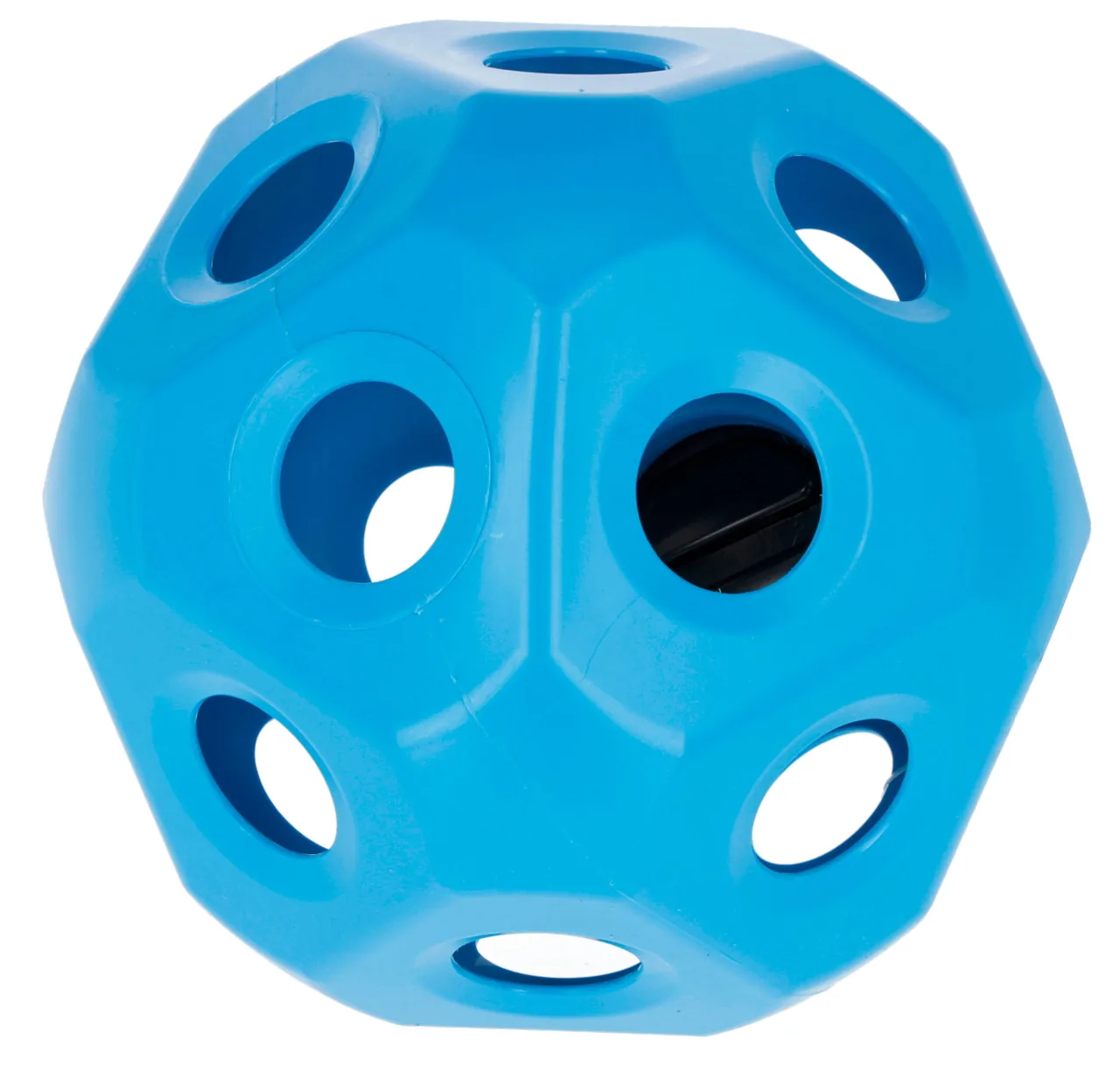 Kerbl Original Futterspielball in Blau mit 19 Öffnungen, Heuball Ø 40 cm