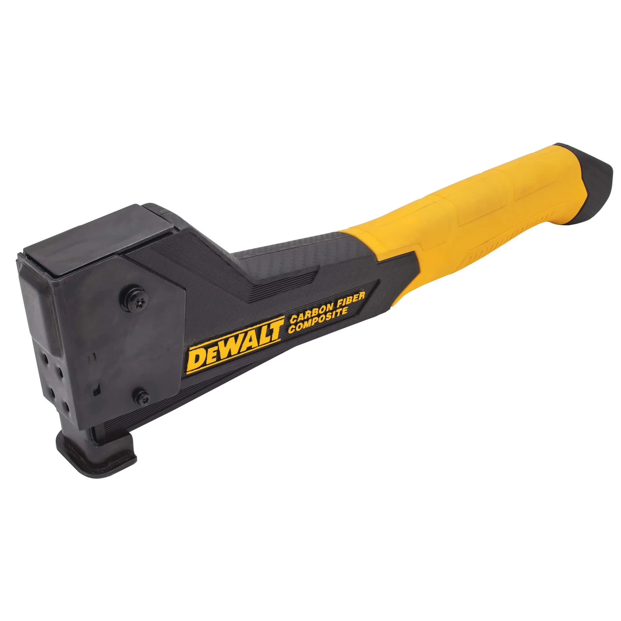 DeWalt DWHT75900-0 Hammer-Tacker aus Kohlefaser-Verbundstoff, Seitenansicht freigestellt