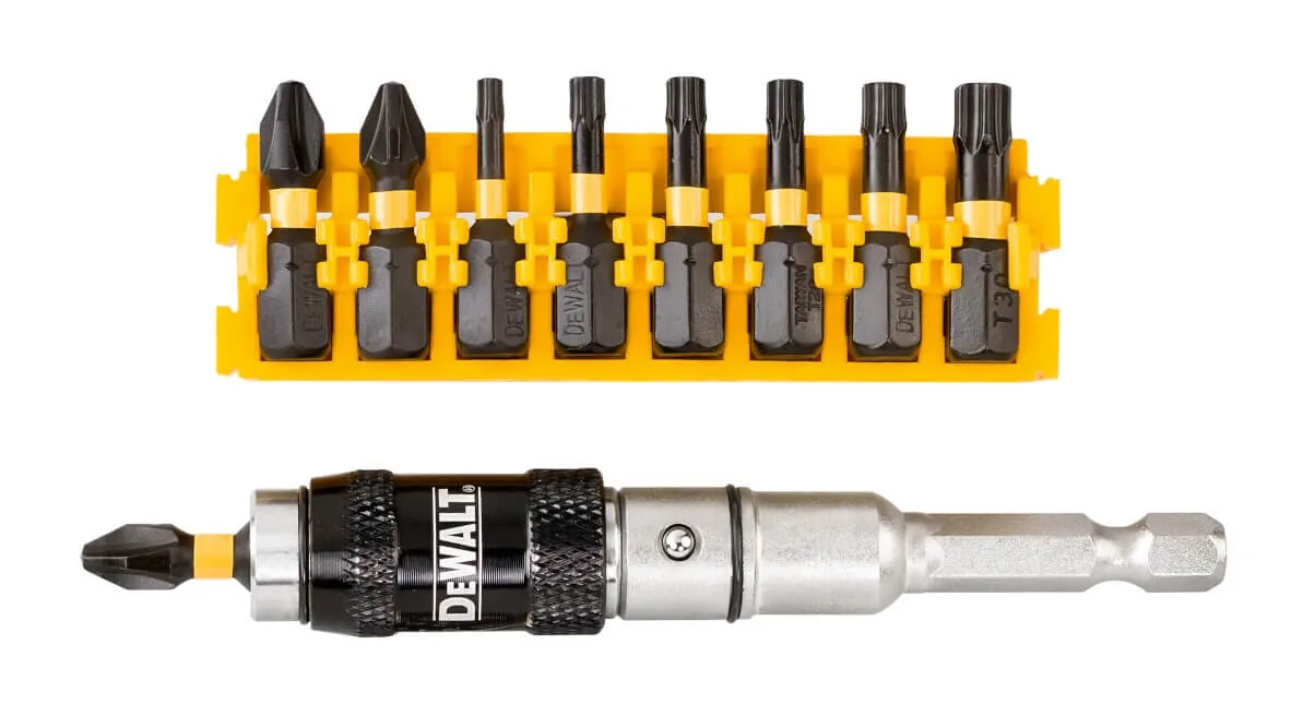 DeWalt DT70578T Extreme Impact Torsion Schrauberbit-Set, 10-teilig mit magnetischem Bithalter