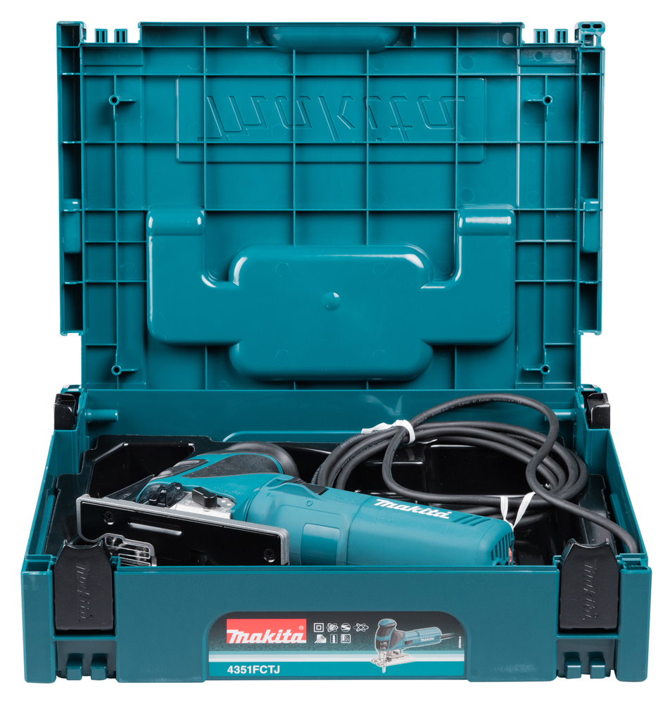 Makita 4351FCTJ – 720-Watt-Pendelhubstichsäge mit LED-Licht und werkzeuglosem Sägeblattwechsel