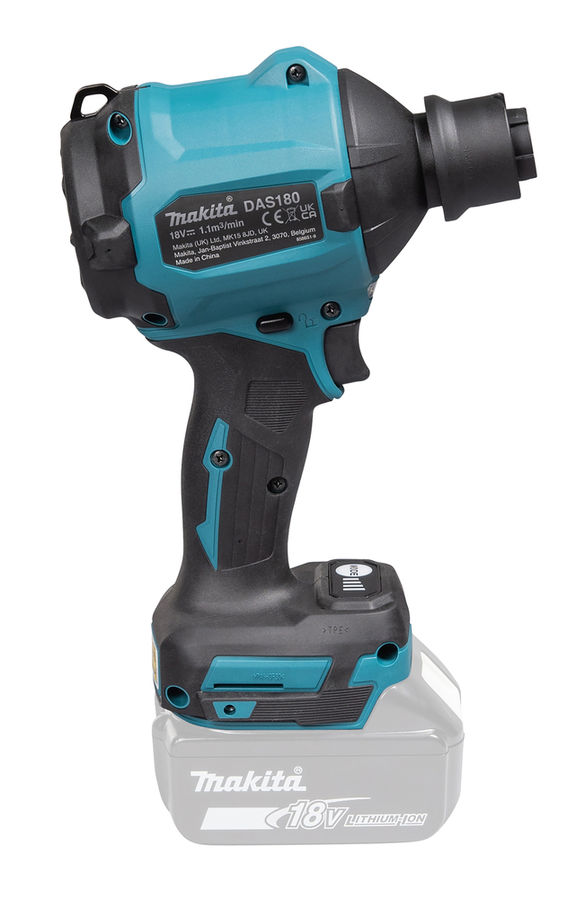 Akku-Gebläse 18V • 0-1, 1 m3/min • 0-200 m/s • 297 mbar Akku-Gebläse 18V • 0-1, 1 m3/min • 0-200 m/s • 297 mbar