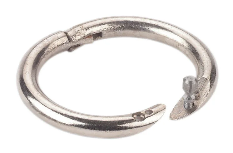 Kerbl Bullennasenring 54 mm vernickelt mit Schraubverschluss, 2er-Pack