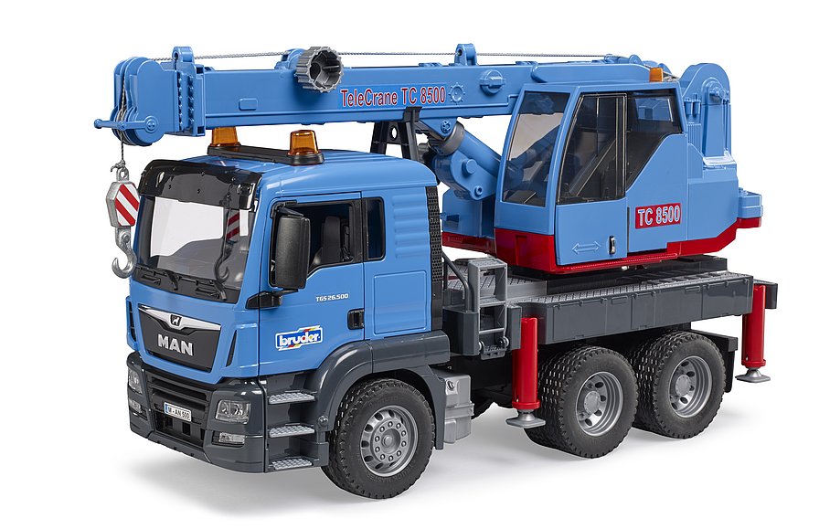 BRUDER MAN TGS Kran-LKW – Vielseitiges Baustellenfahrzeug im Maßstab 1:16