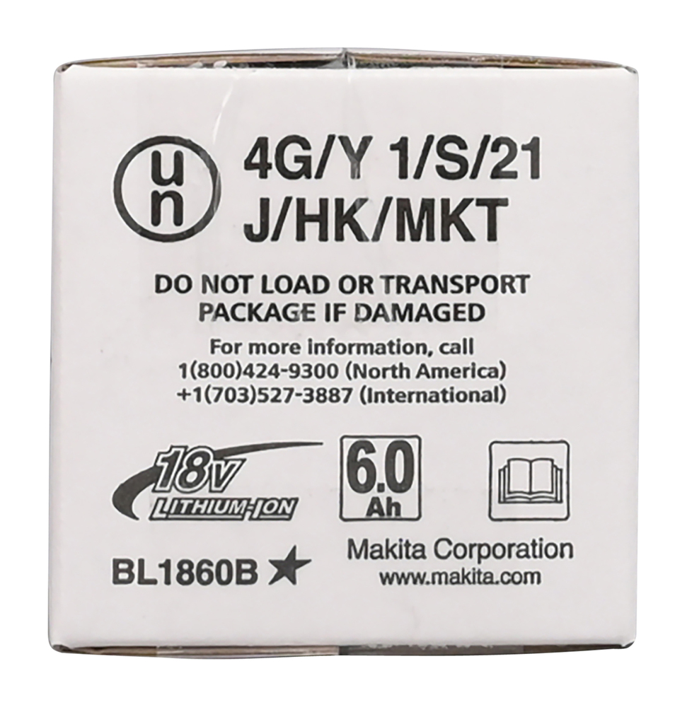 Makita 197422-4 – Leistungsstarker 18V 6, 0 Ah Li-Ion Akku mit Ladestandsanzeige