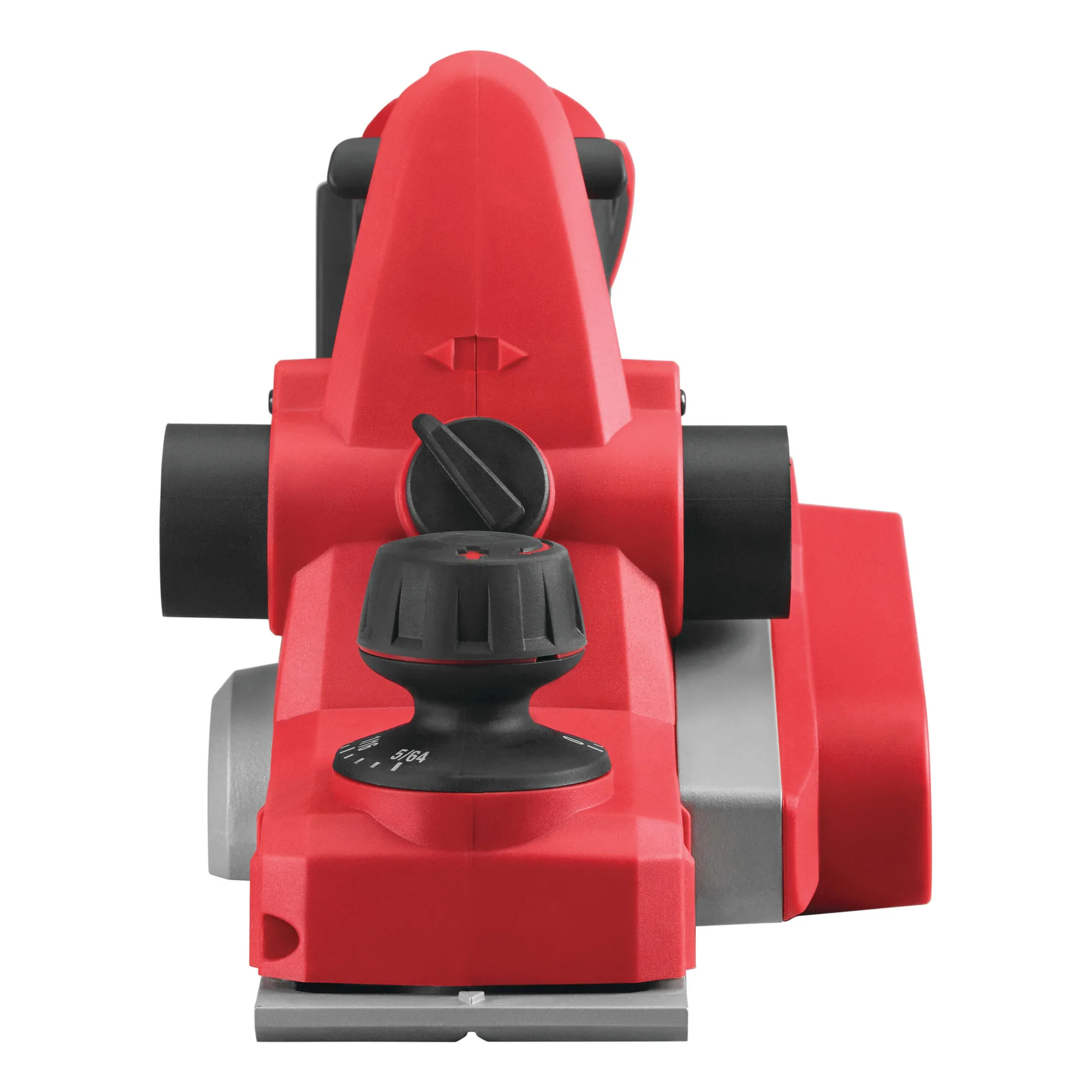 Milwaukee M18 BP-0 Akku-Hobel, Frontansicht mit Hobelsohle