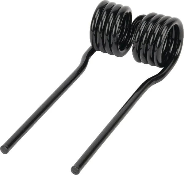 Krone Pick-up-Federzinken in Schwarz, Ø 6 mm, Länge 175 mm, gerade