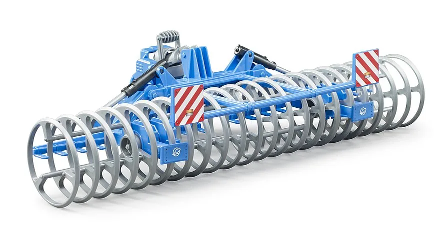 Bruder Lemken VarioPack K Frontpacker in Blau-Grau mit Ringwalze, landwirtschaftliches Anbaugerät 1:16