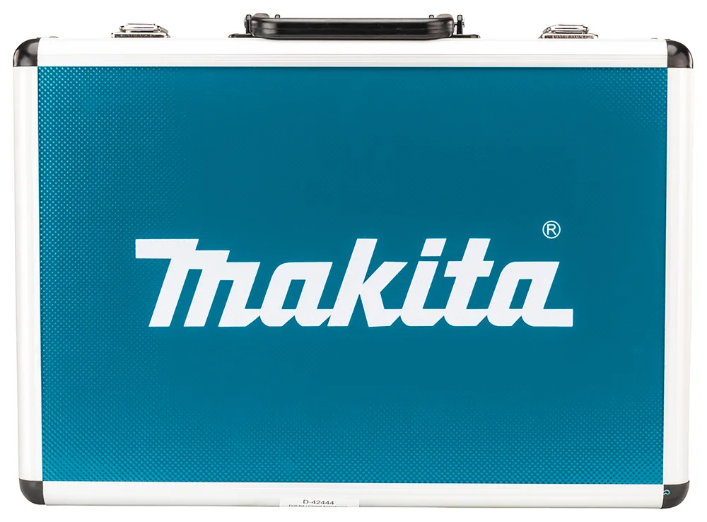 Makita D-42444 SDS-PLUS Bohrer- und Meißel-Set im geschlossenen Aluminiumkoffer