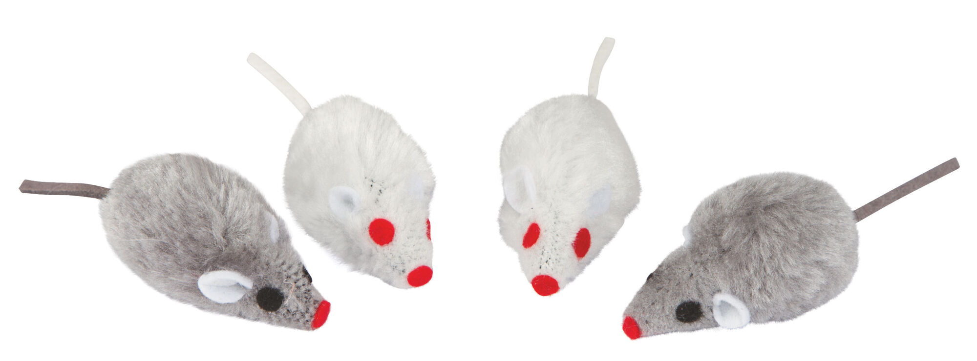 Kerbl Maus 5cm grau/weiß, 4er Set für Landwirte und Tierhalter Kerbl Maus 5cm grau/weiß, 4er Set für Landwirte und Tierhalter