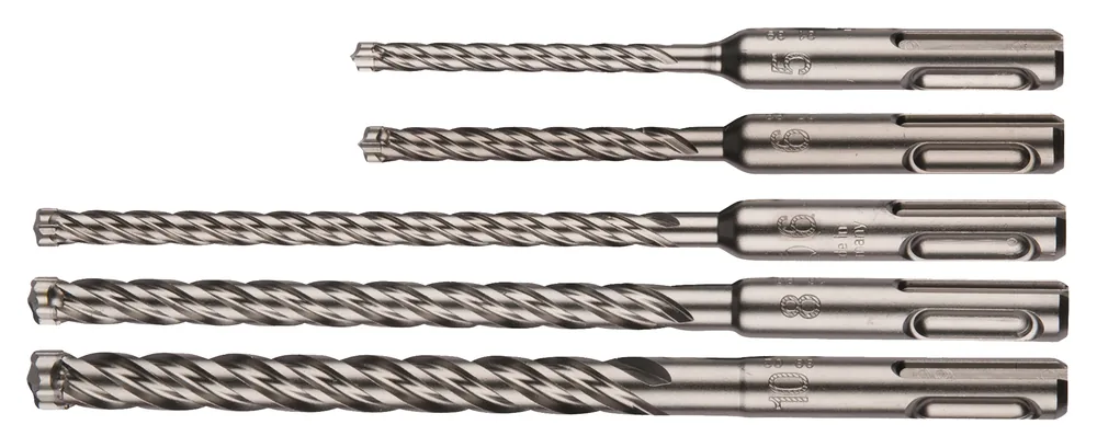 NEMESIS II Bohrerset mit fünf SDS-PLUS-Bohrern