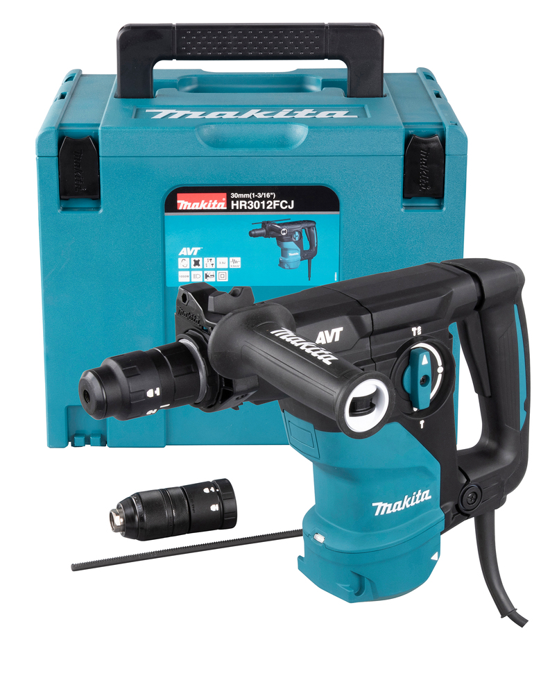 Makita HR3012FCJ Kombihammer – 1.050 W, 30 mm Bohrleistung, Anti-Vibrations-Technologie Makita HR3012FCJ Kombihammer – 1.050 W, 30 mm Bohrleistung, Anti-Vibrations-Technologie