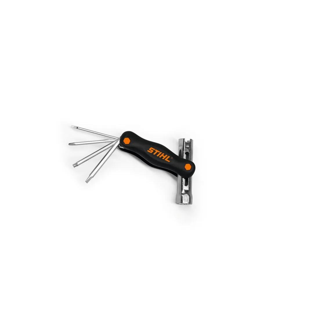 STIHL Multifunktionswerkzeug 19-13 mit klappbaren Werkzeugen für Motorsägen