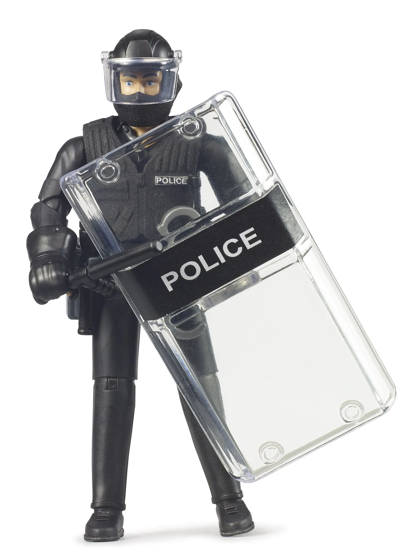Bruder 62151 bworld Police Special Forces, bewegliche SEK-Einsatzfigur (1:16), Produktbild