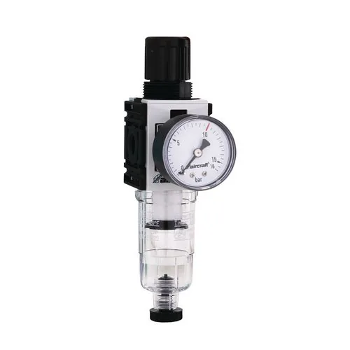 Aircraft Filterdruckregler 1/4 Zoll mit Manometer und Wasserabscheider-Behälter
