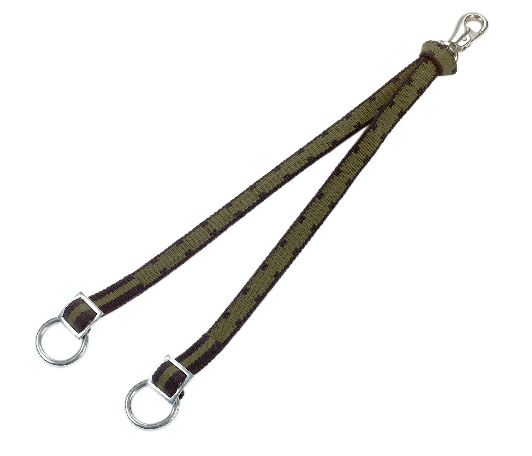 Kerbl Bodenriemen doppelt 75 cm mit Ringen und Karabinerhaken