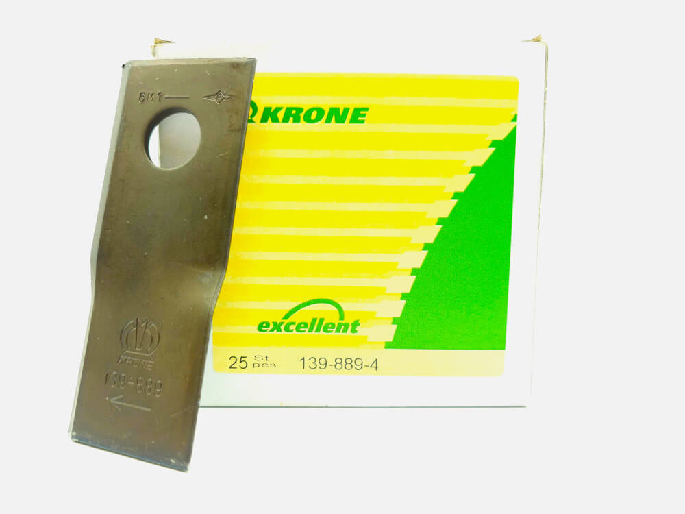 Krone original Kreiselmäherklingen 25 Stück Rechts 00139889  Krone original Kreiselmäherklingen 25 Stück Rechts 00139889